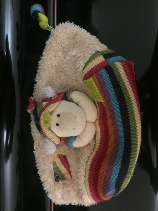 Bolsa forrada com fecho