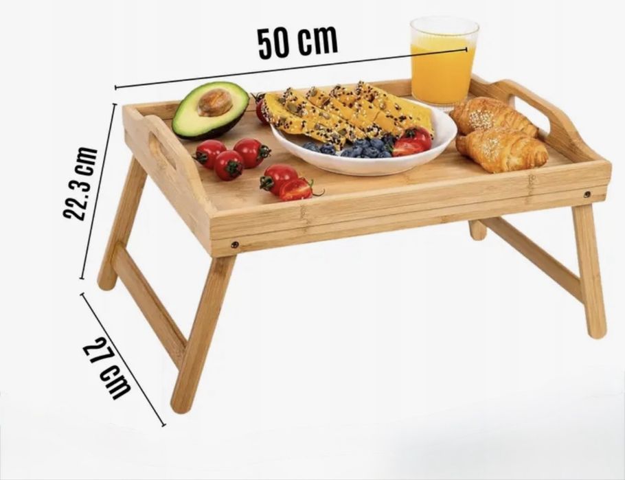 Taca, stolik śniadaniowy do łóżka, pod laptopa.