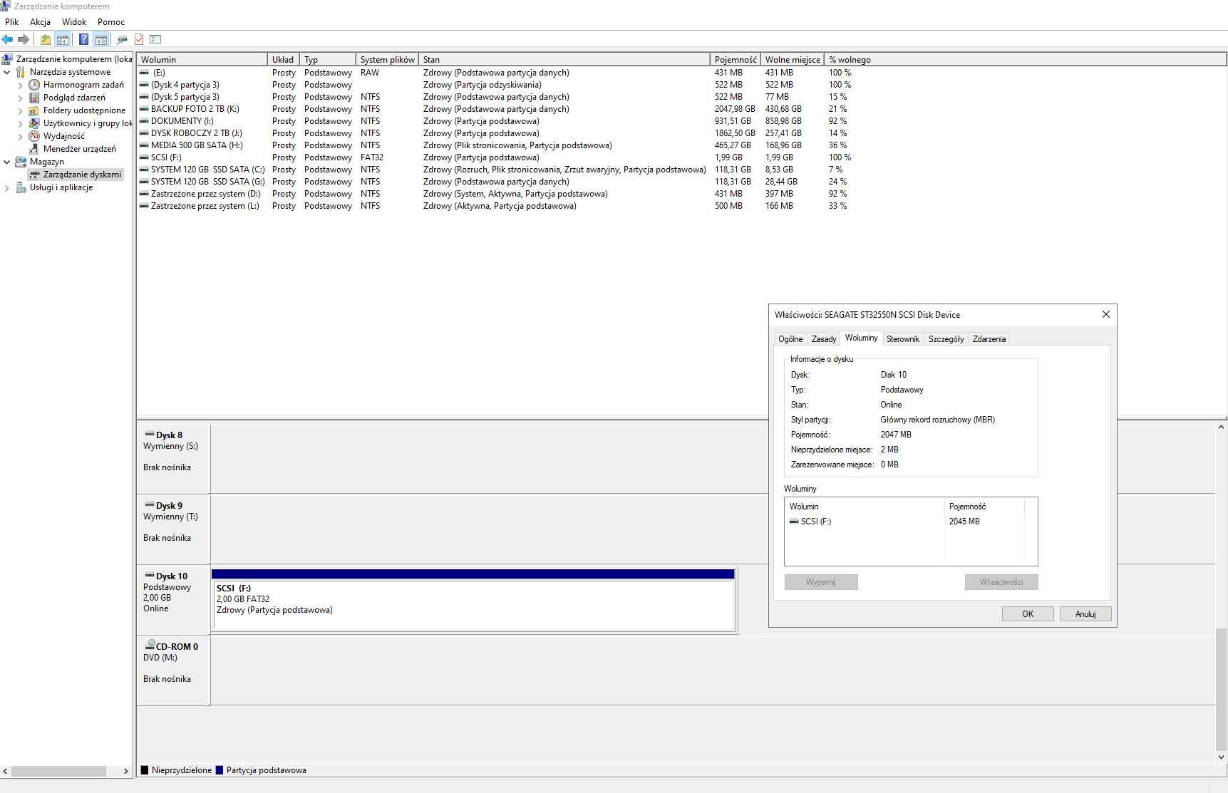 interfejs SCSI TOMS do Amiga Commodore CDTV wraz z dyskiem SCSI