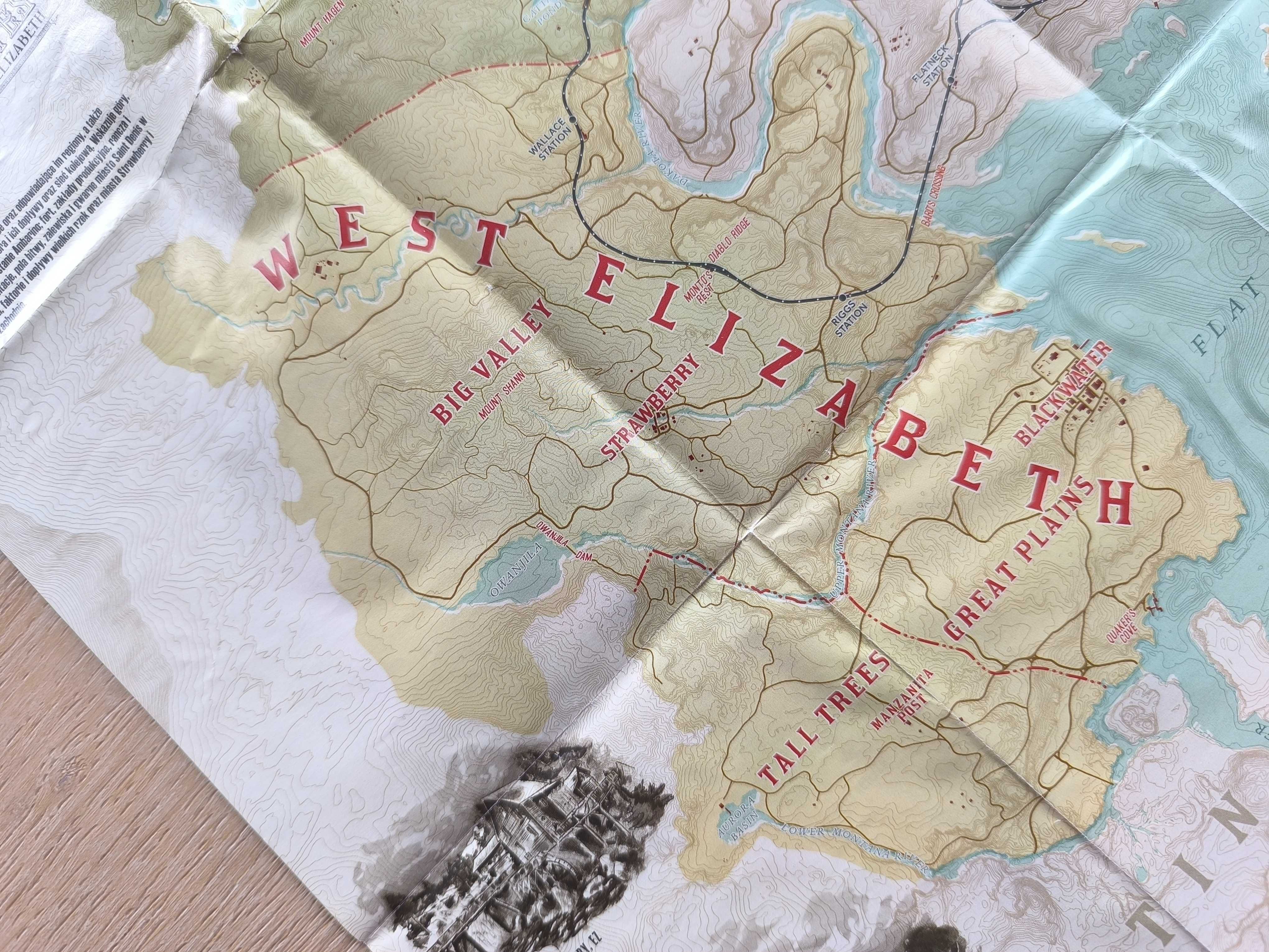 Red Dead Redemption II - KOLEKCJONERSKA MAPA New Hanover + New Austin