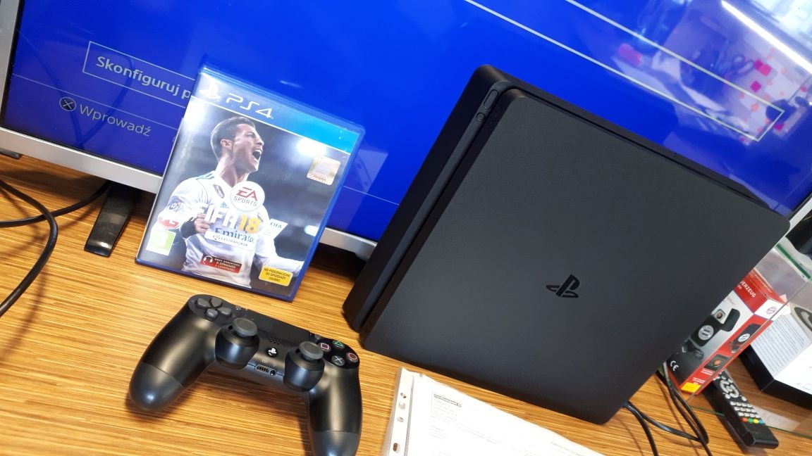 PS4 PlayStation 4 slim 1000GB BDB STAN KOMIS skup sprzedaż serwis