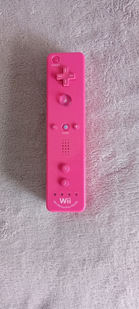 Nintendo Wii remote branco preto e rosa (comando)