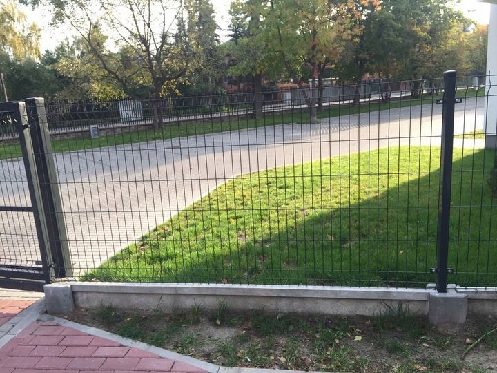 Panel ogrodzeniowy 3D przęsło ogrodzeniowe zielone h 1.23m fi 4mm