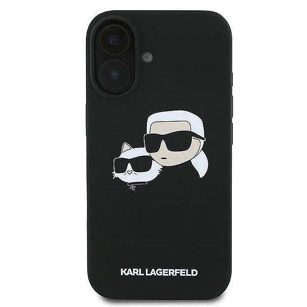 Etui Karl Lagerfeld Silicone nauble Heads Print MagSafe na iPhone 16 P