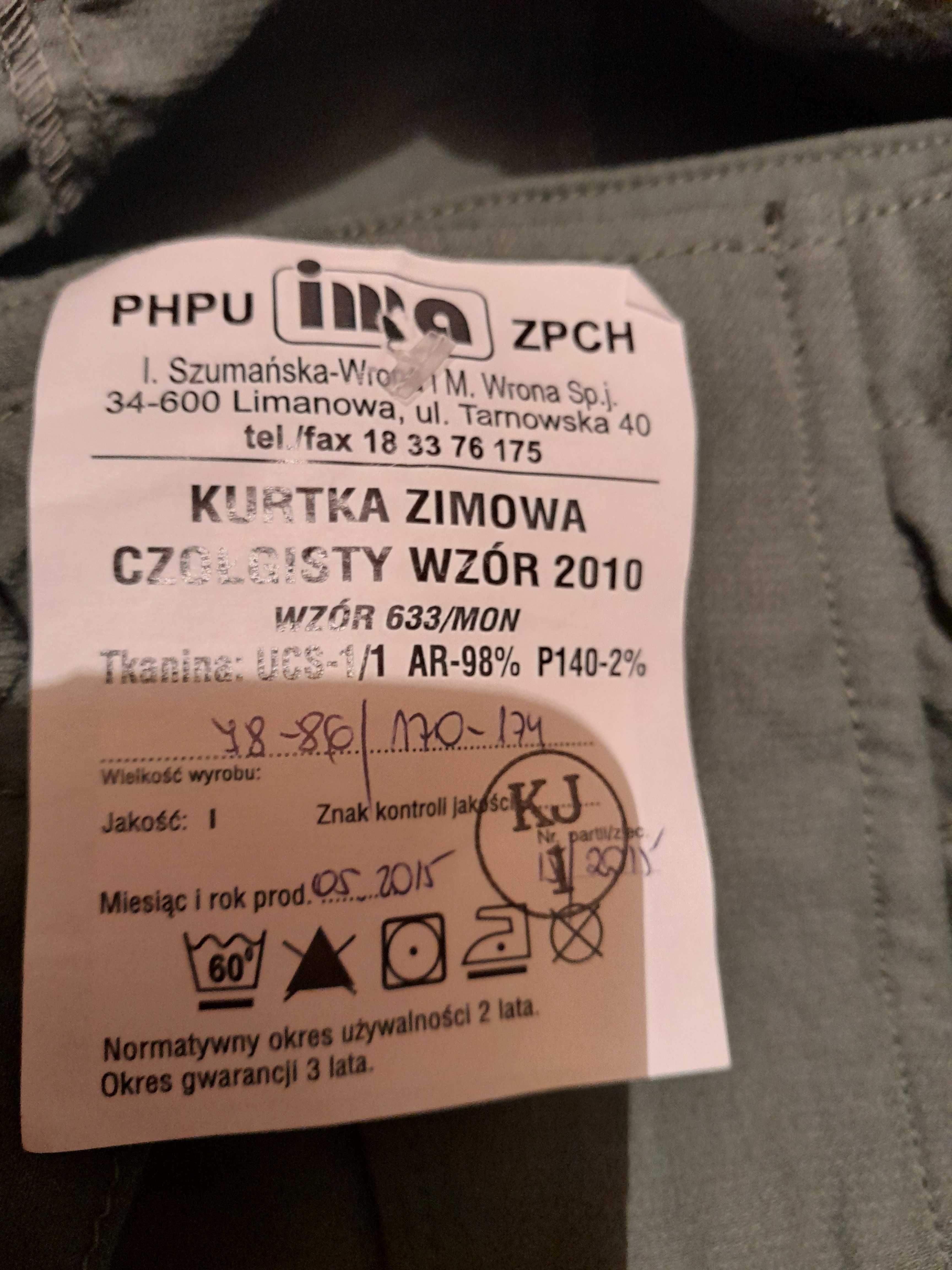 Kombinezon czołgisty 634mon,kurtka czołgisty  633mon,nowe XS/L