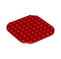 Klocki Lego Red Plate Round 8x8 with Rounded Corners 65140