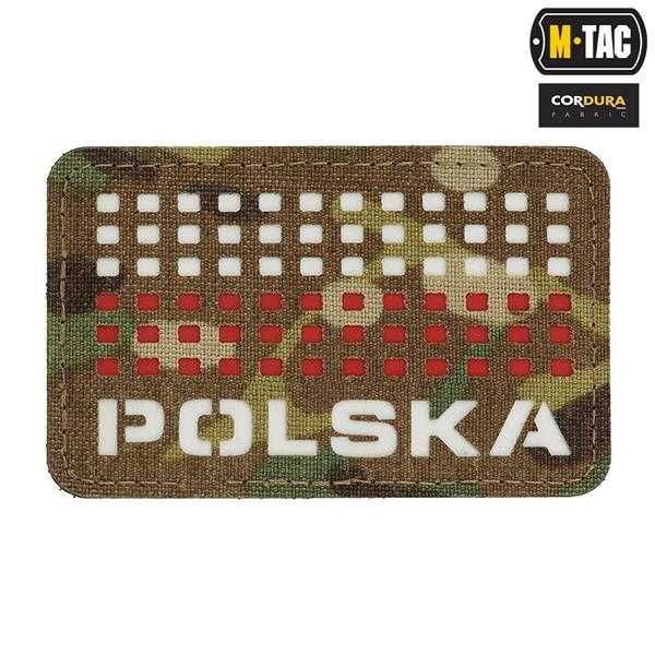 Naszywka Polska (z flagą) 50х80 Laser Cut