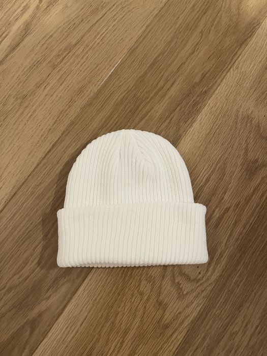 Biała czapka zimowa Ralph Lauren