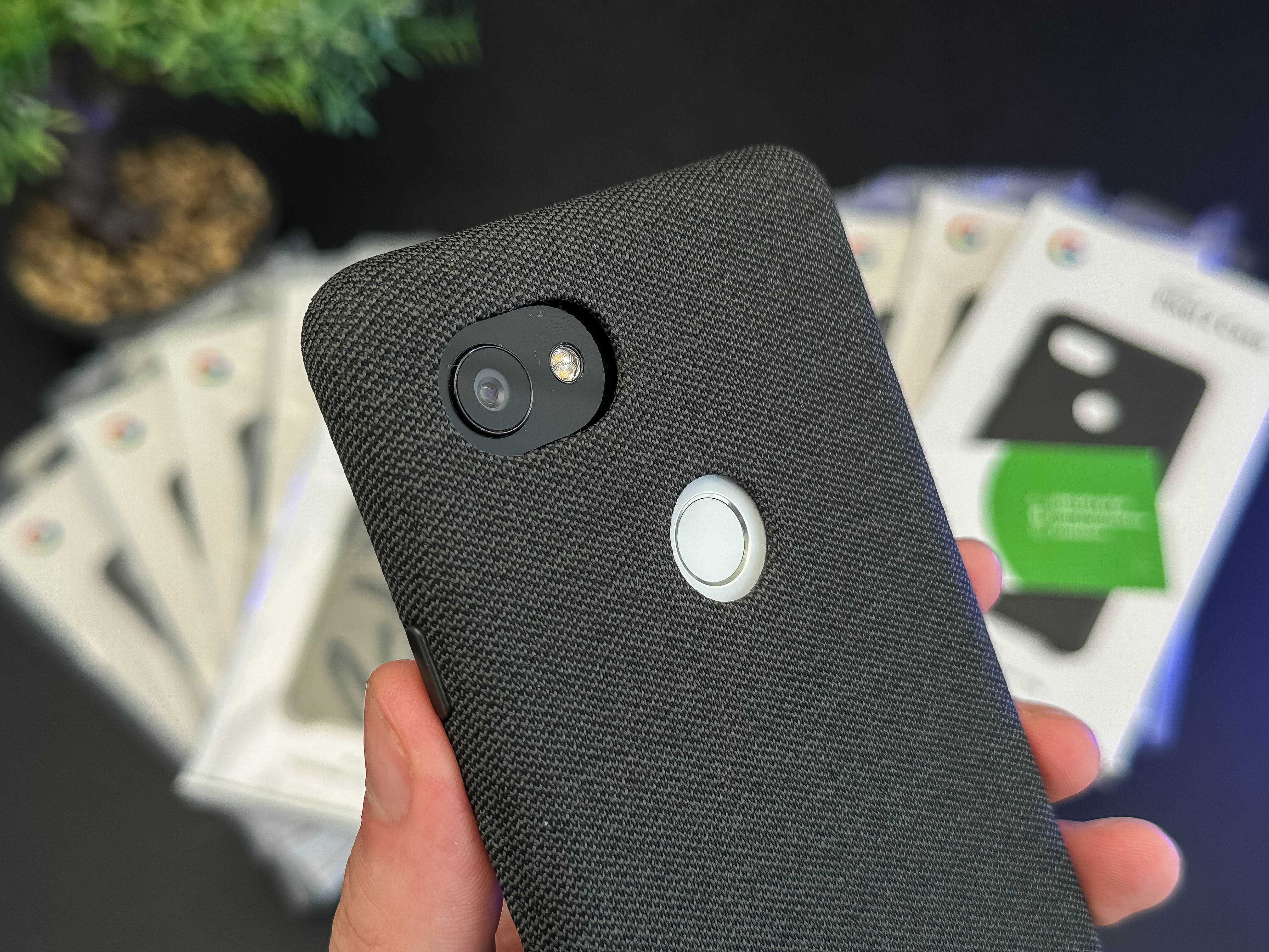 NEW Оригінальний чохол Google Pixel 2 XL Fabric Case Cement