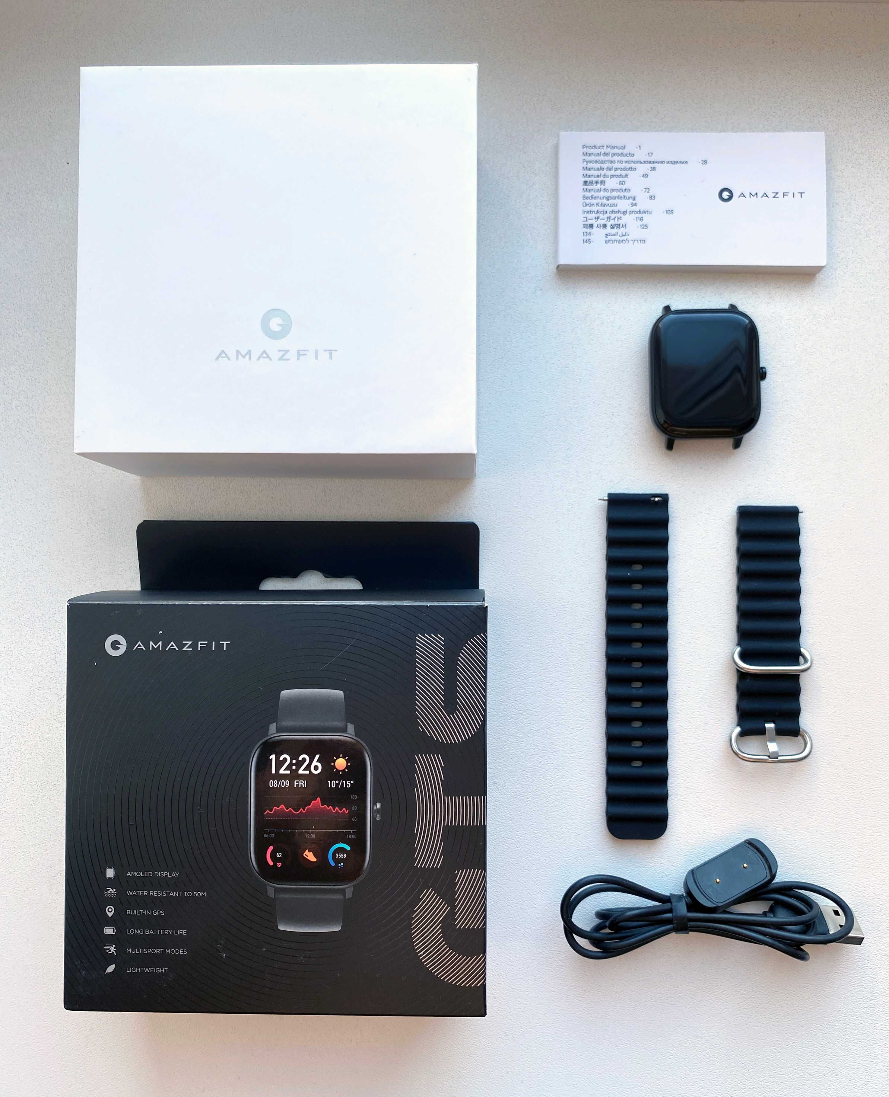 Смарт-часы Amazfit GTS Obsidian Black