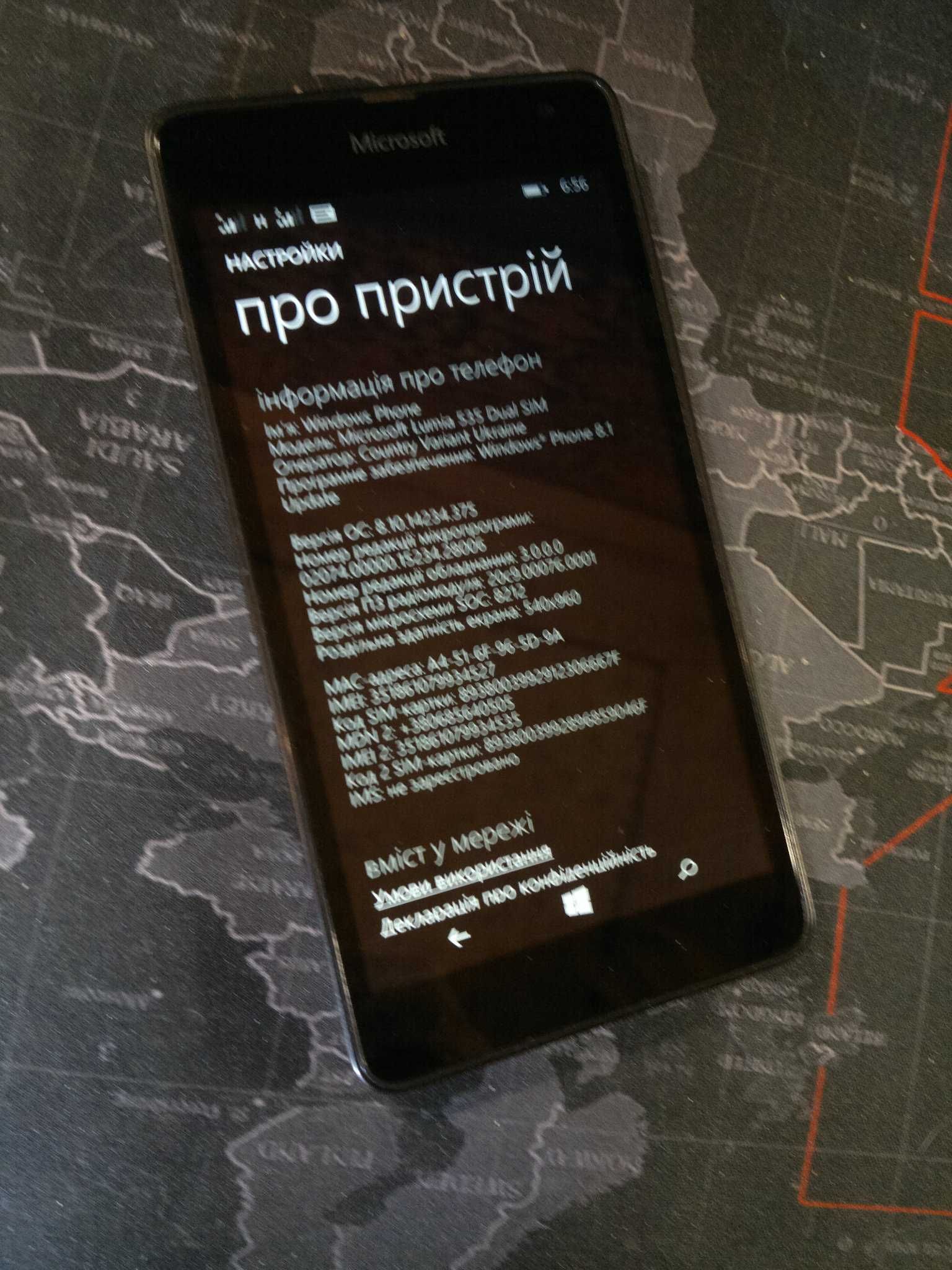 Смартфон Microsoft Lumia 535 DUAL SIM (RM-1090) 8 Гб