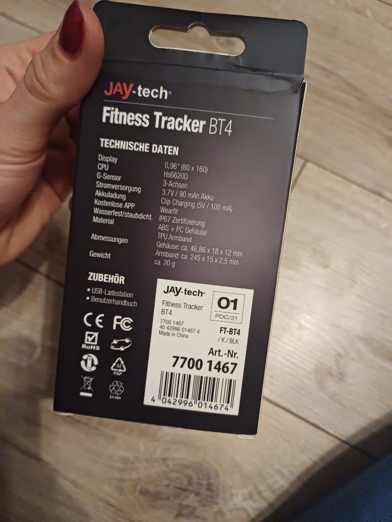 Jay-tech fitness tracker BT4