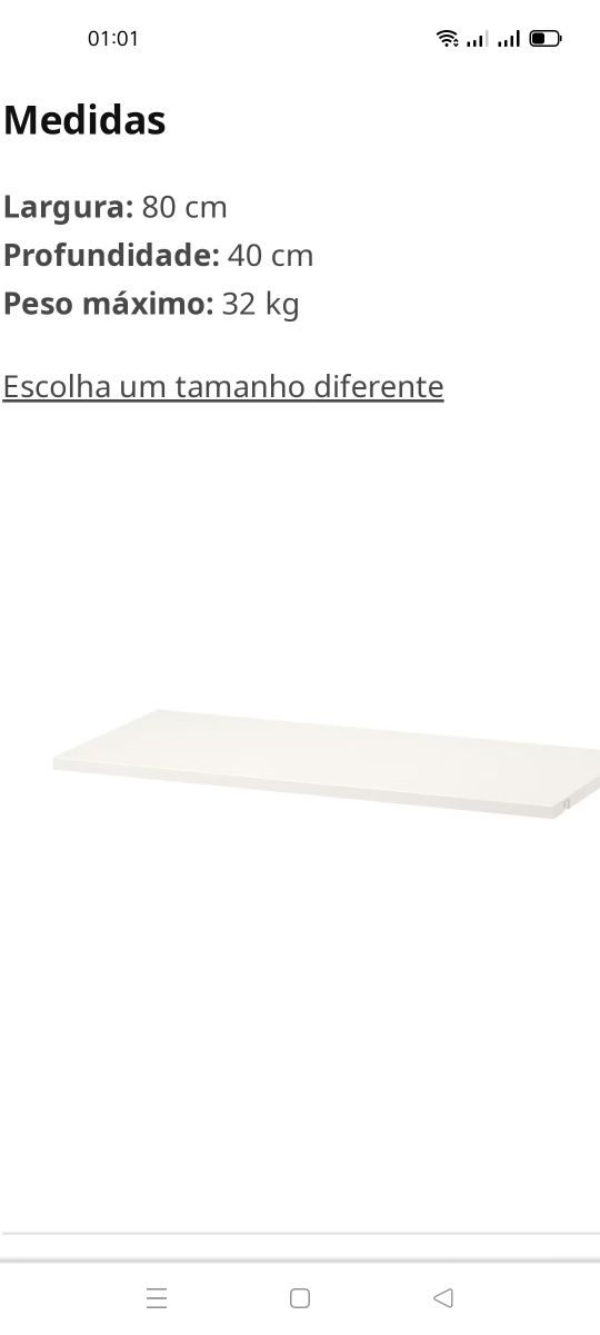 Prateleira p/sapatos, Boaxel IKEA. NOVA/ Prateleira Boaxel branco IKEA