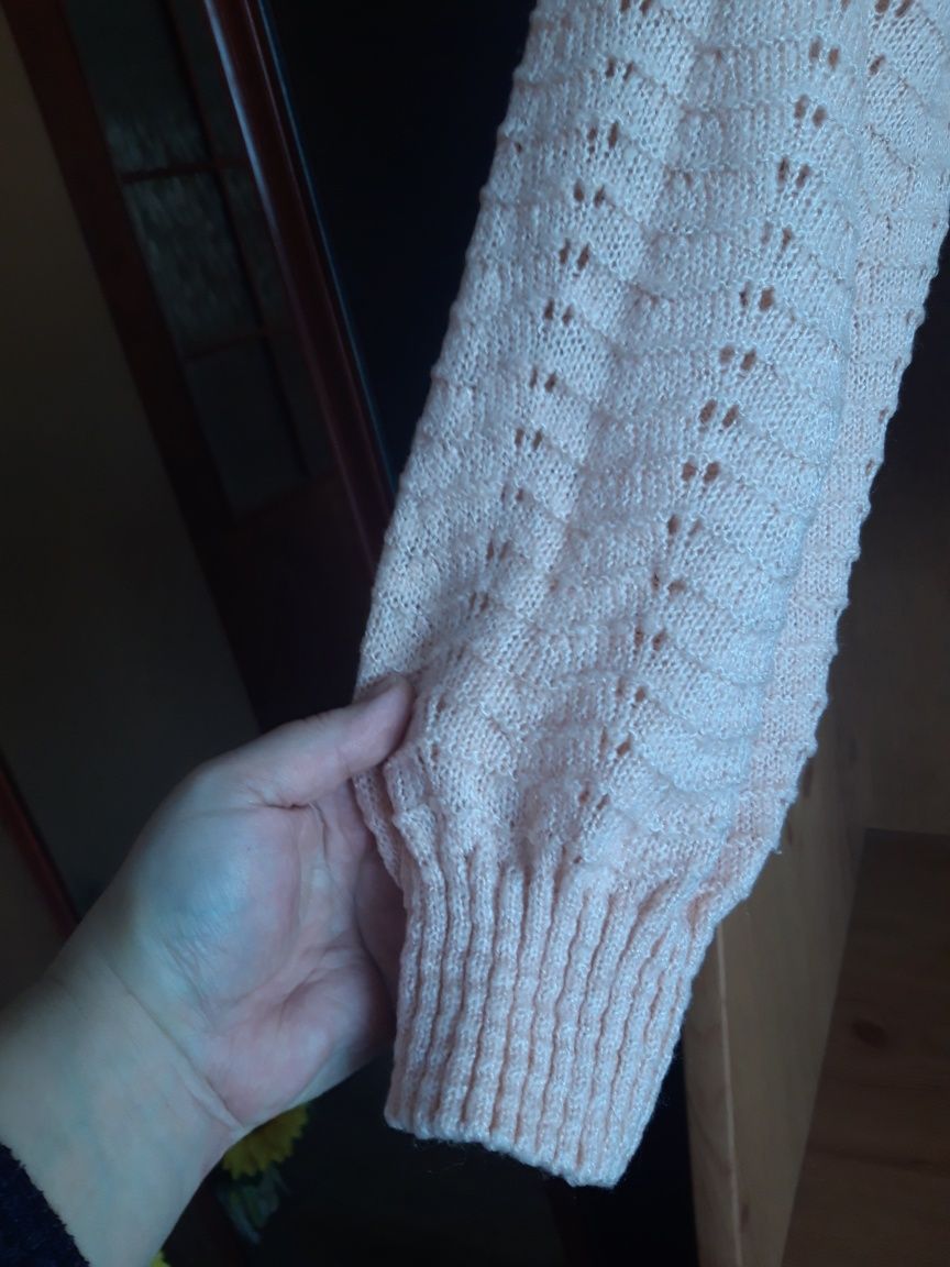 Ażurowy sweterek oversize rozmiar 46/48/50  xl  Papaya