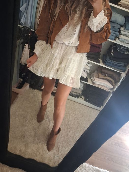 Botki vices brazowe zamszowe kowbojki 39