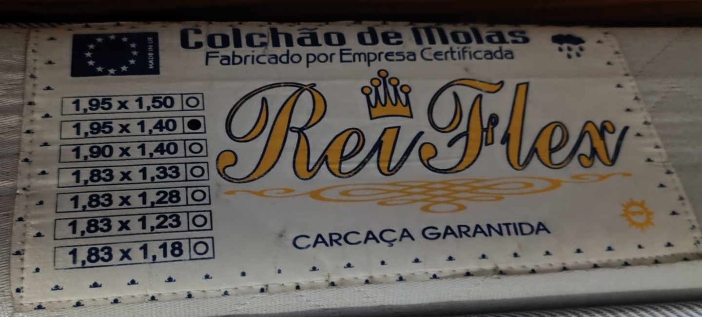 Colchão + Estrado 1.95x1.40 cm