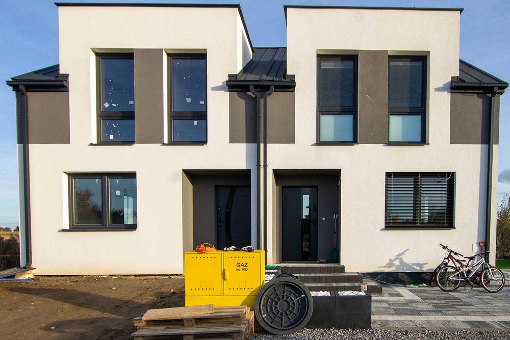 Nowoczesny dom typu bliźniak Wólka Panieńska