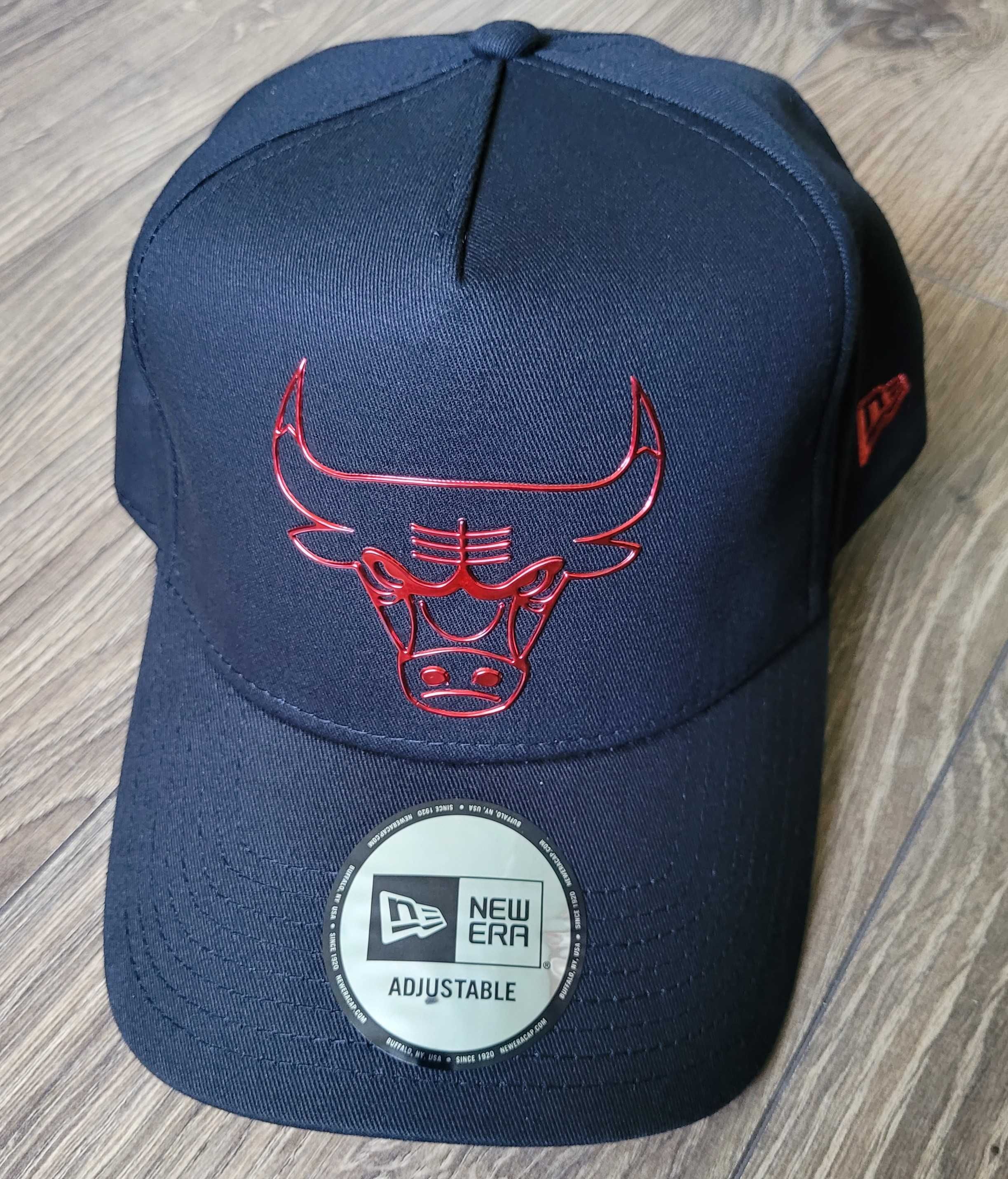 czapka z daszkiem New Era 9Forty Chicago Bulls NBA czarna logo NOWA