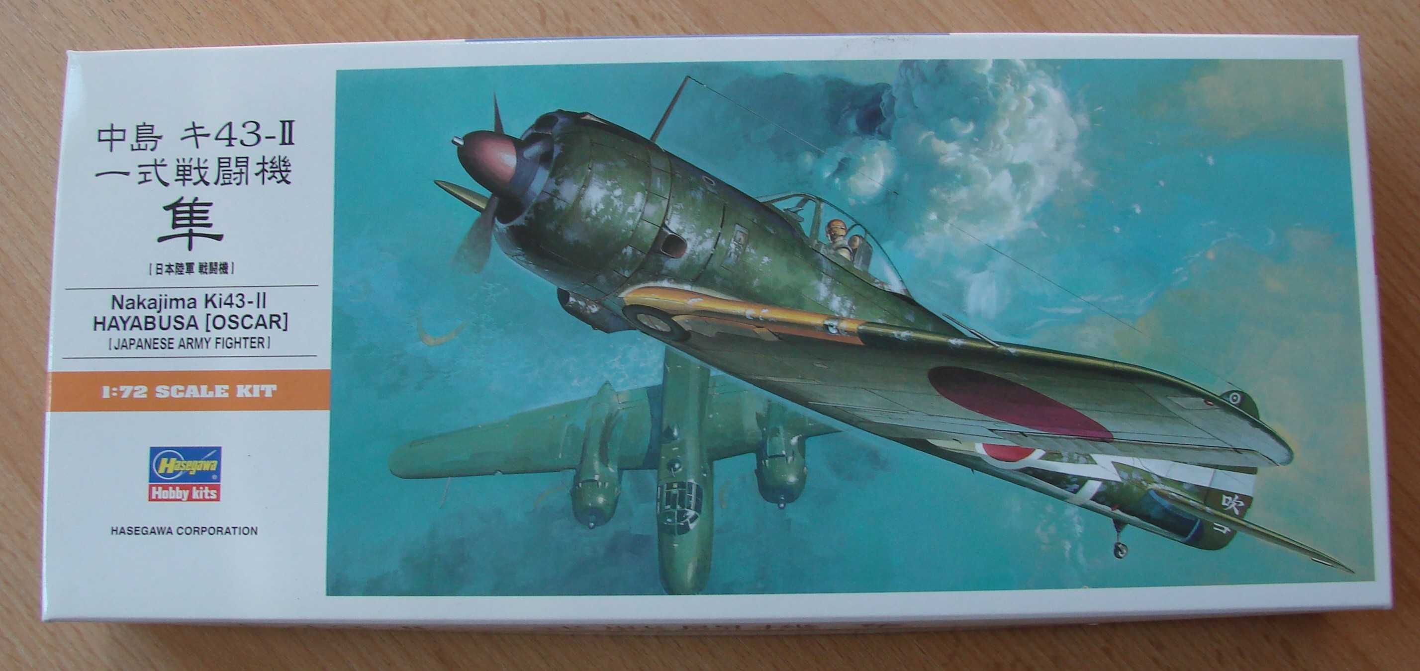 Japoński samolot Nakajima Ki-43-II  + blaszka 1/72