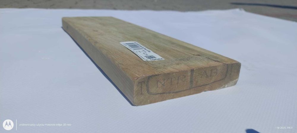 Deska tarasowa impregnowana ciśnieniowo • gładka • ryflel • legary