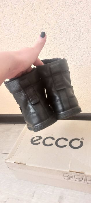 Зимние сапоги  Чоботи Черевики  33  Ecco кожаные