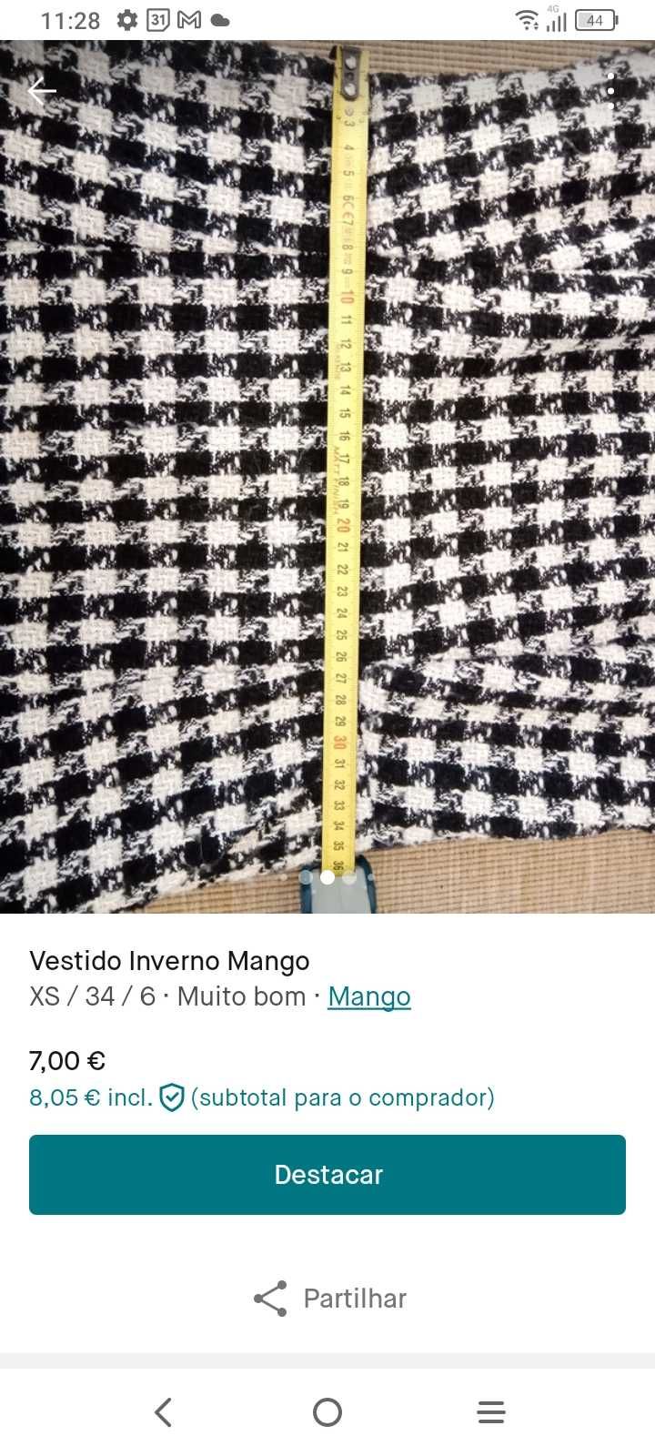 Vestido Inverno Mango