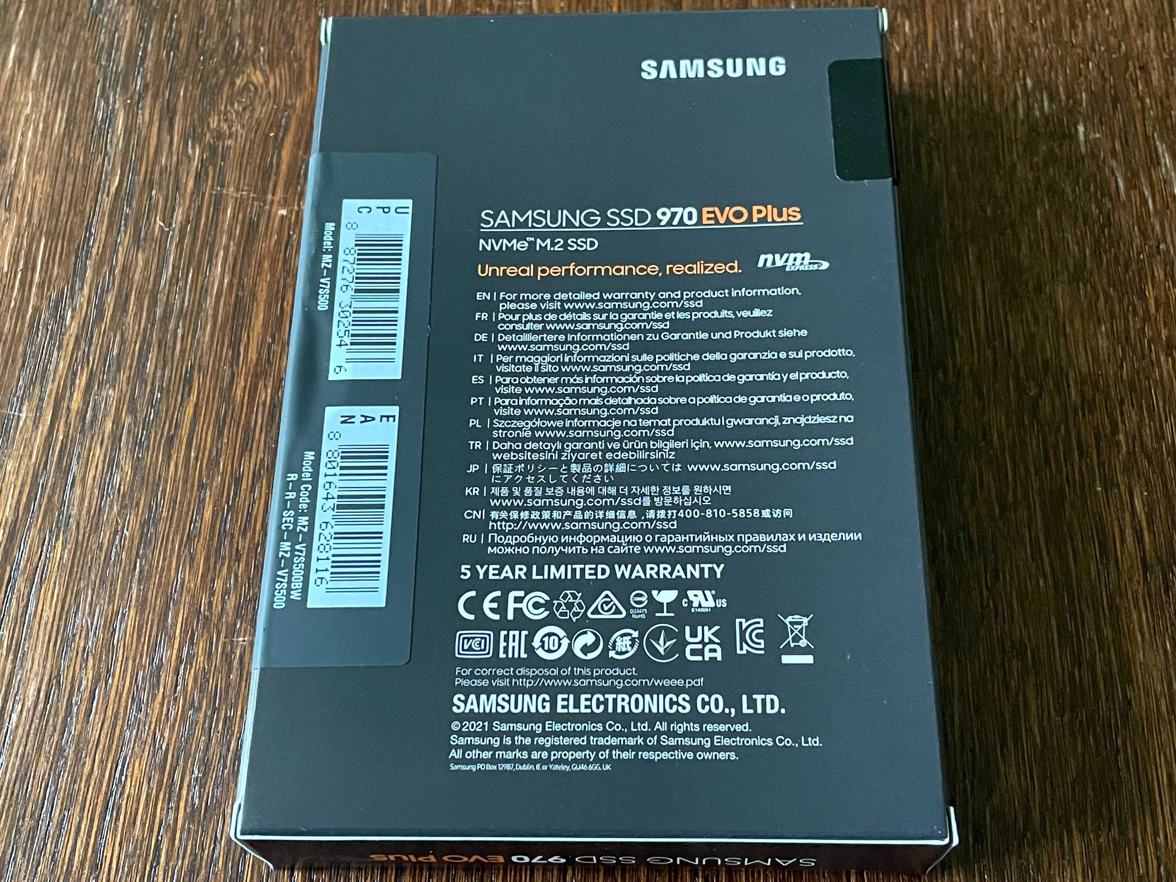 SSD Samsung 970 Evo Plus 500GB M.2 PCIe 3.0 x4 V-NAND 3-bit MLC