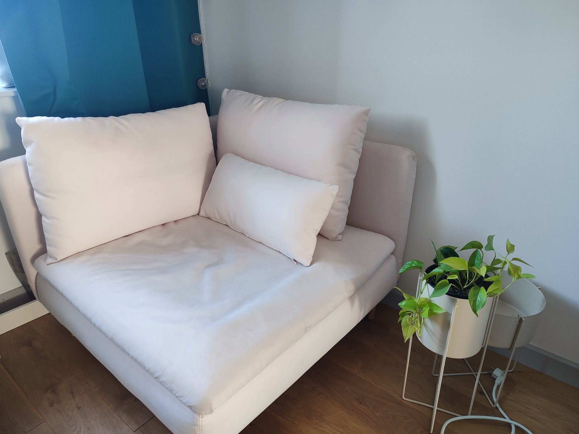 REZERWACJA Ikea Soderhamn, sekcja narożna, różowa