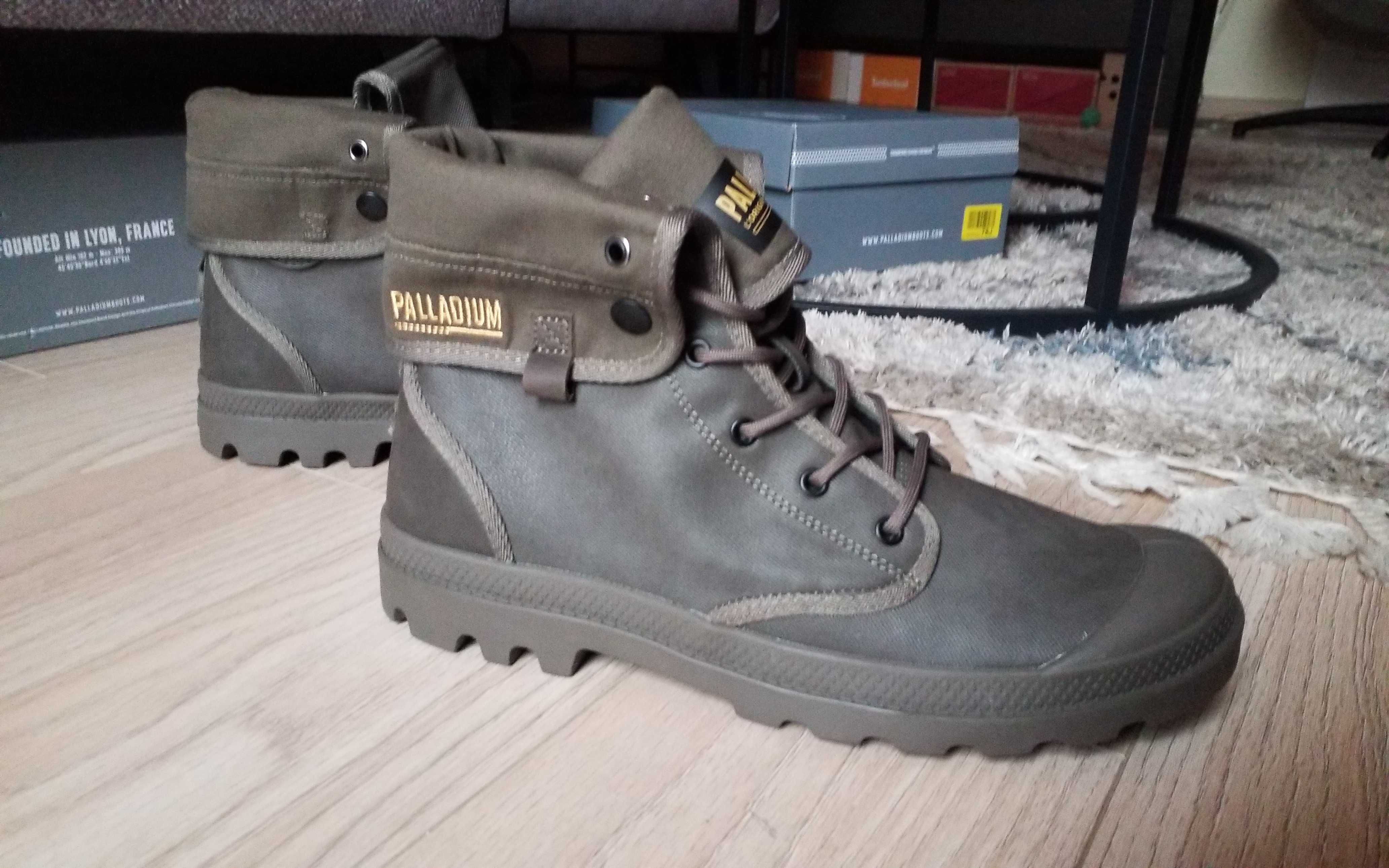 palladium Baggy Coated ciemnozielone