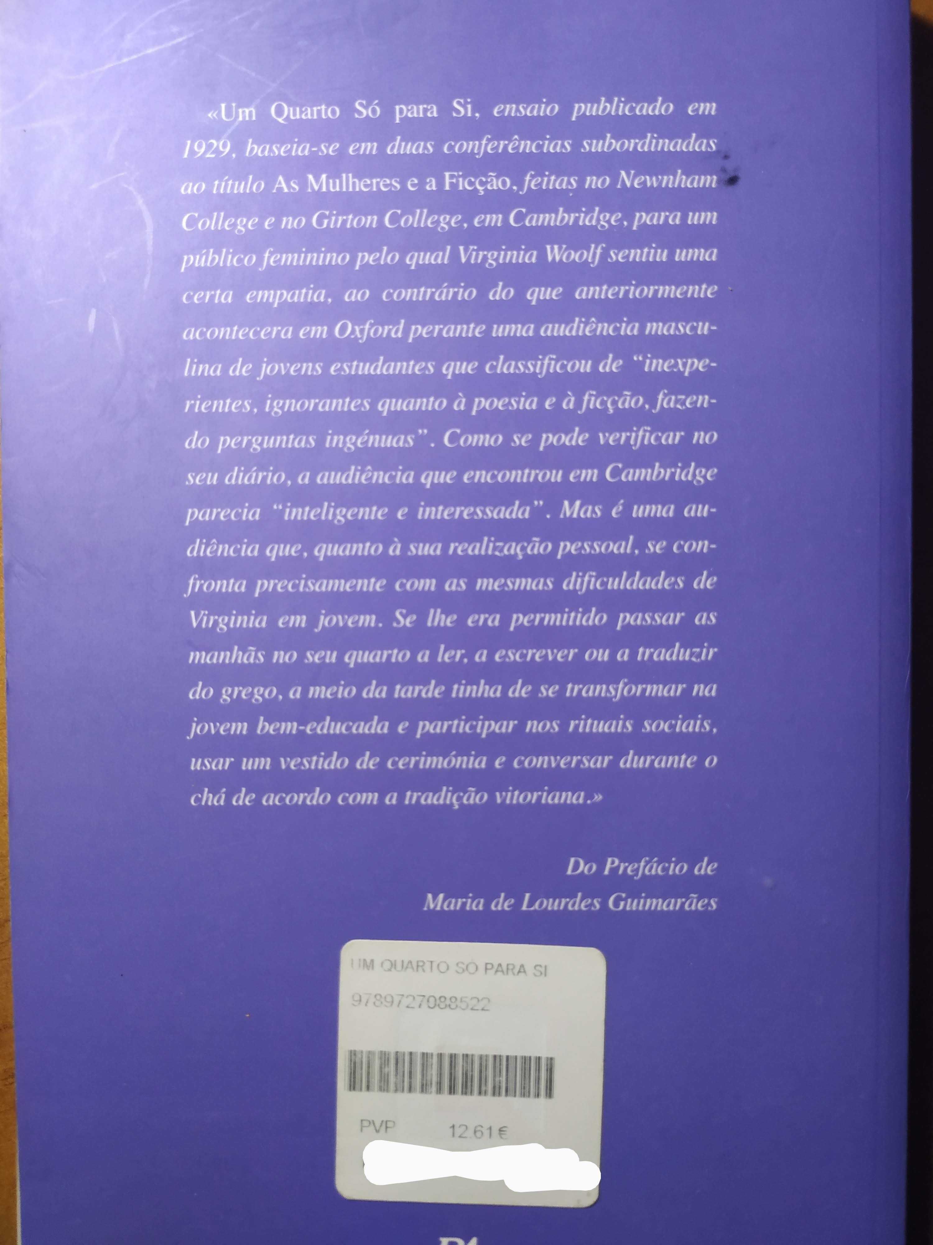 Livro Um Quarto Só Para Si