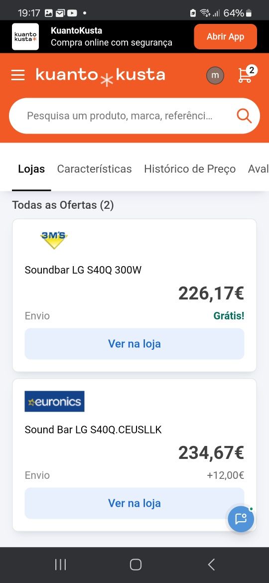 Sound bar LG S40.Q
