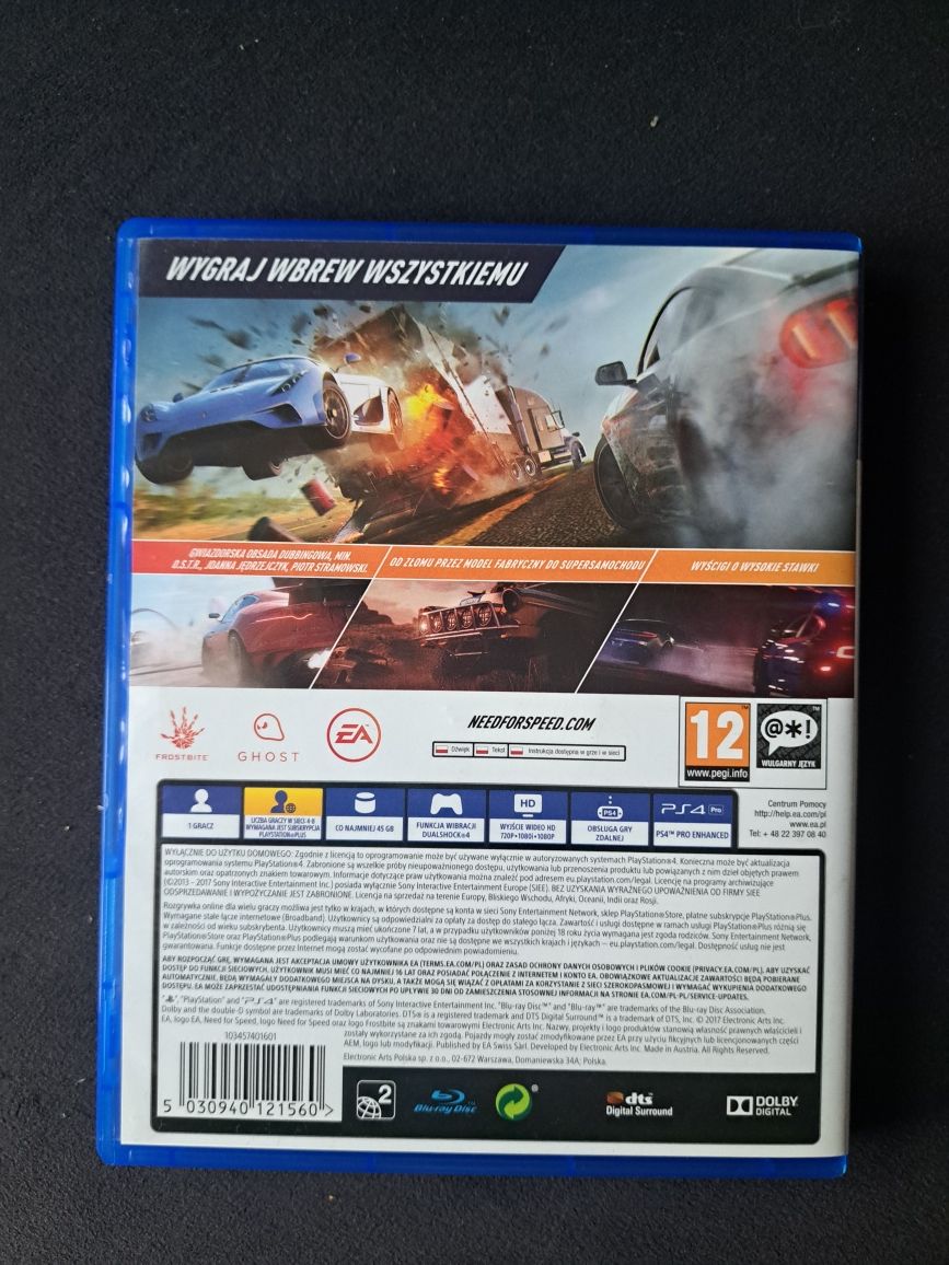 Need for speed payback Ps4 PL