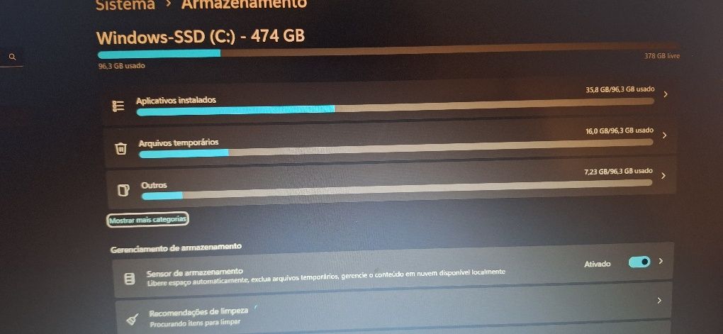 Portátil lenvo ideapad cores i5 512 ssd 8 Gb de memória Ram