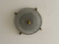 2 candeeiros plafond vintage em vidro
