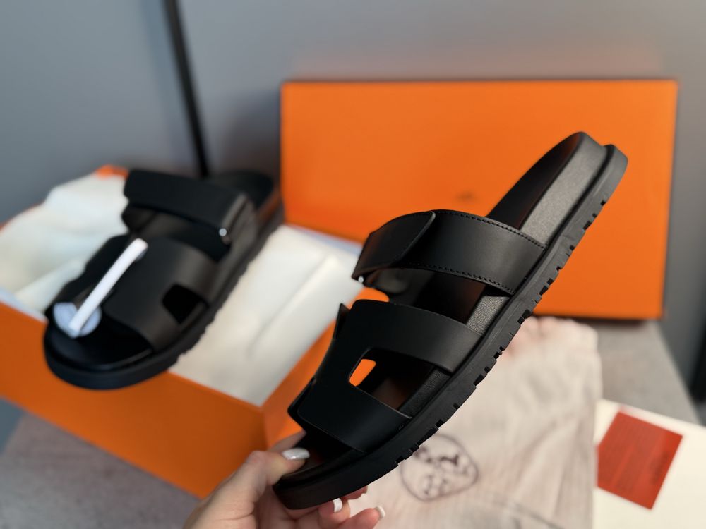 Жіночі Шльопки hermes шипри жіночі тапки ерме Chypre Sandals