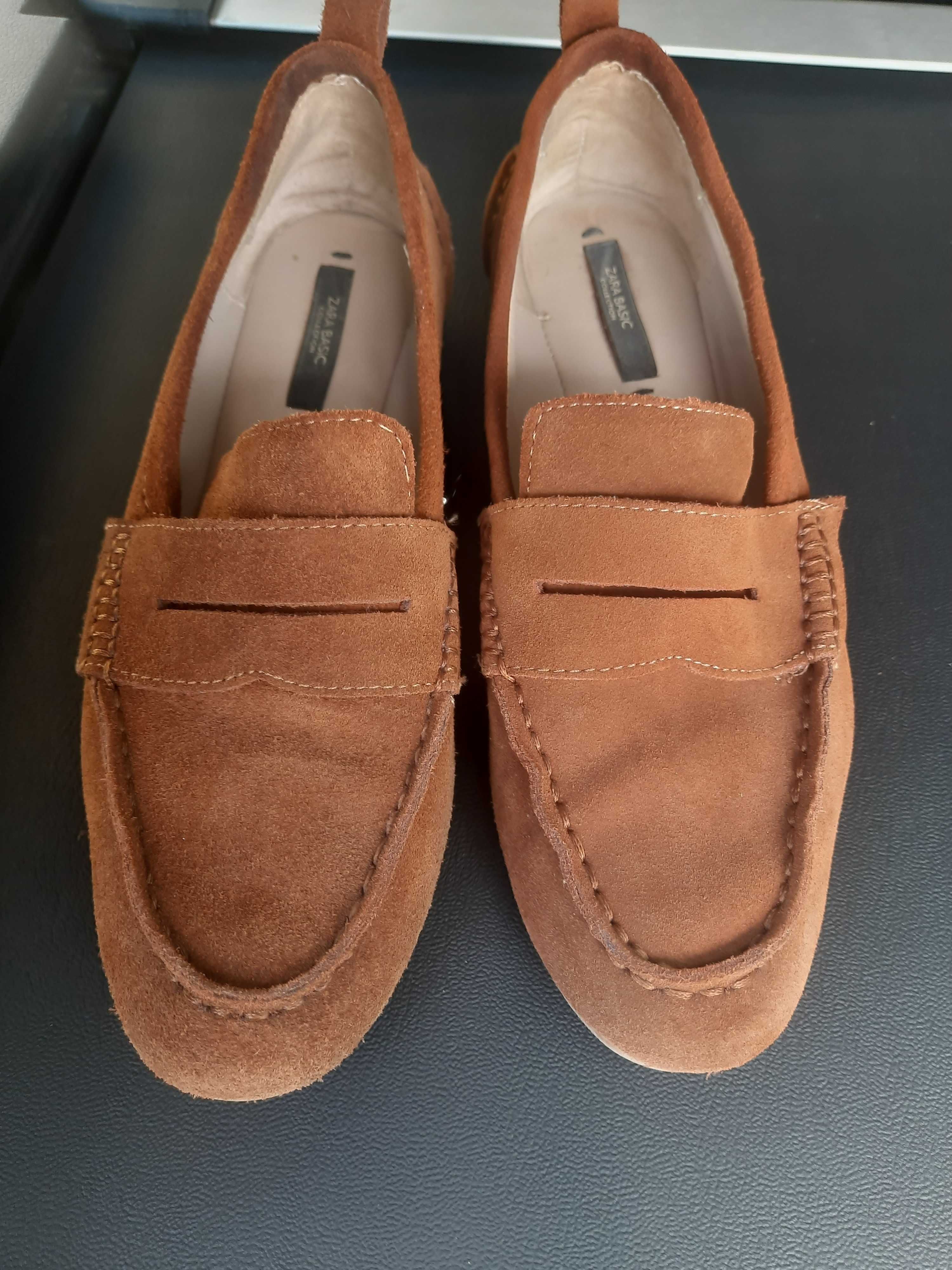 Buty zamszowe Zara rozmiar 38