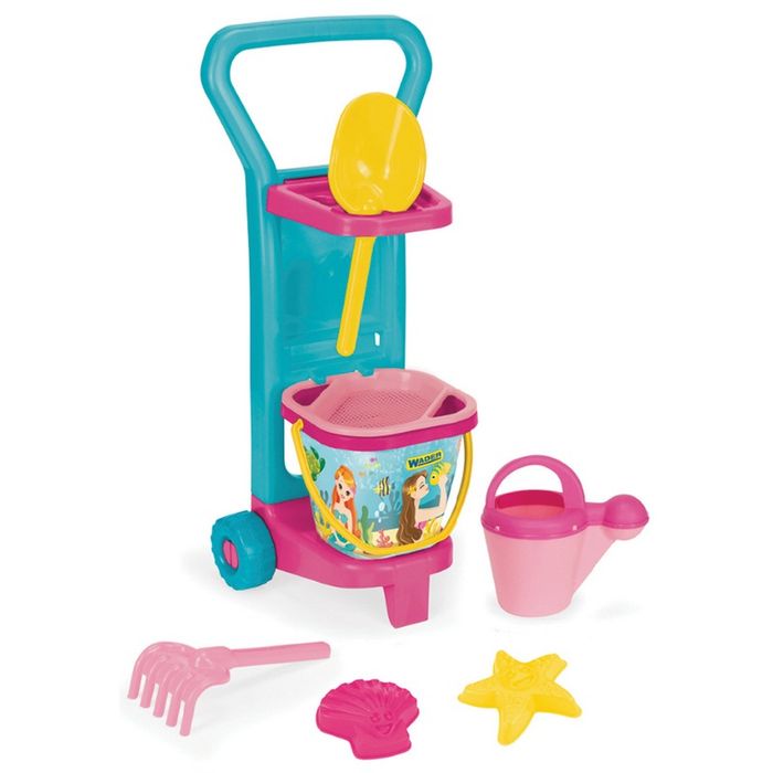 Wózek z zestawem do piasku Księżniczki Wader 10778