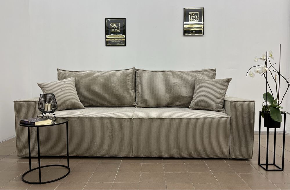 Kanapa z funkcją spania i pojemnikiem – nowoczesna i elegancka