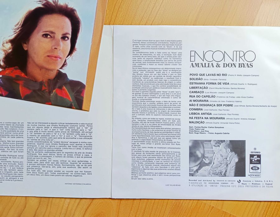 Amália Rodrigues - Encontro (Disco vinil)