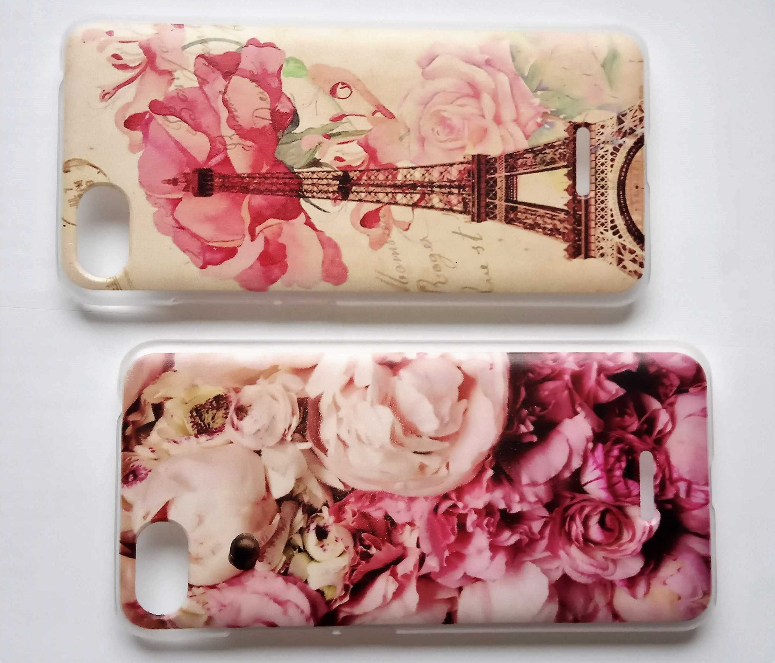 Nowe etui do Xiaomi Redmi 6A, plecki, case. Róże, Paryż, wieża Eiffla.