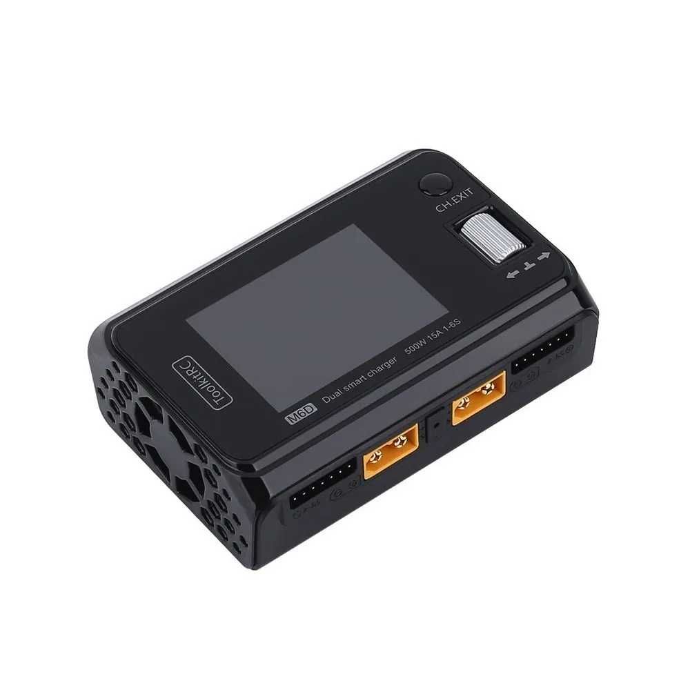 Двопортовий зарядний пристрій ToolkitRC M6D 500W 15A, 2-6s, fpv