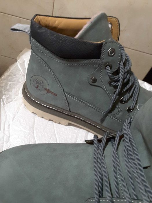 Мужские зимние ботинки 44-45 размера, цвета "хаки"