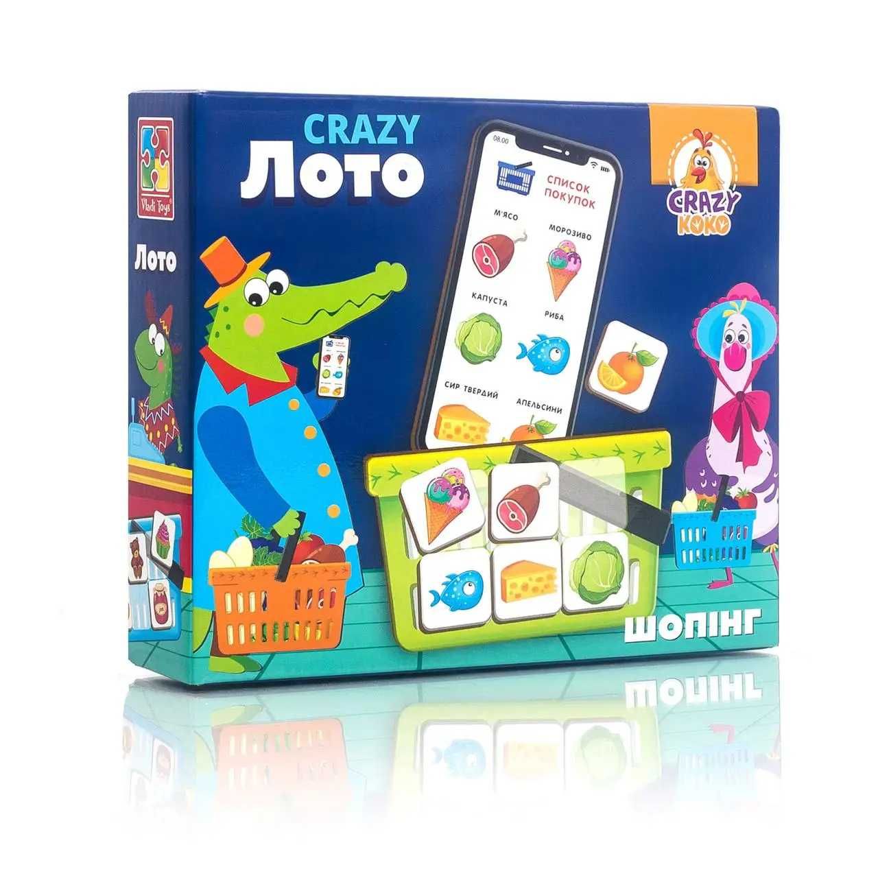 Игра Vladi Toys Домино. Crazy KOKO (Укр) (VT8055-10)