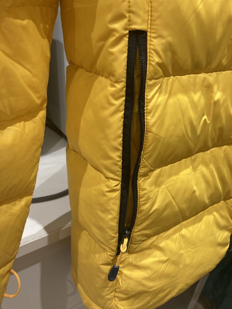 Jack Wolfskin Kurtka puchowa Tundra  Żółty Regular Fit