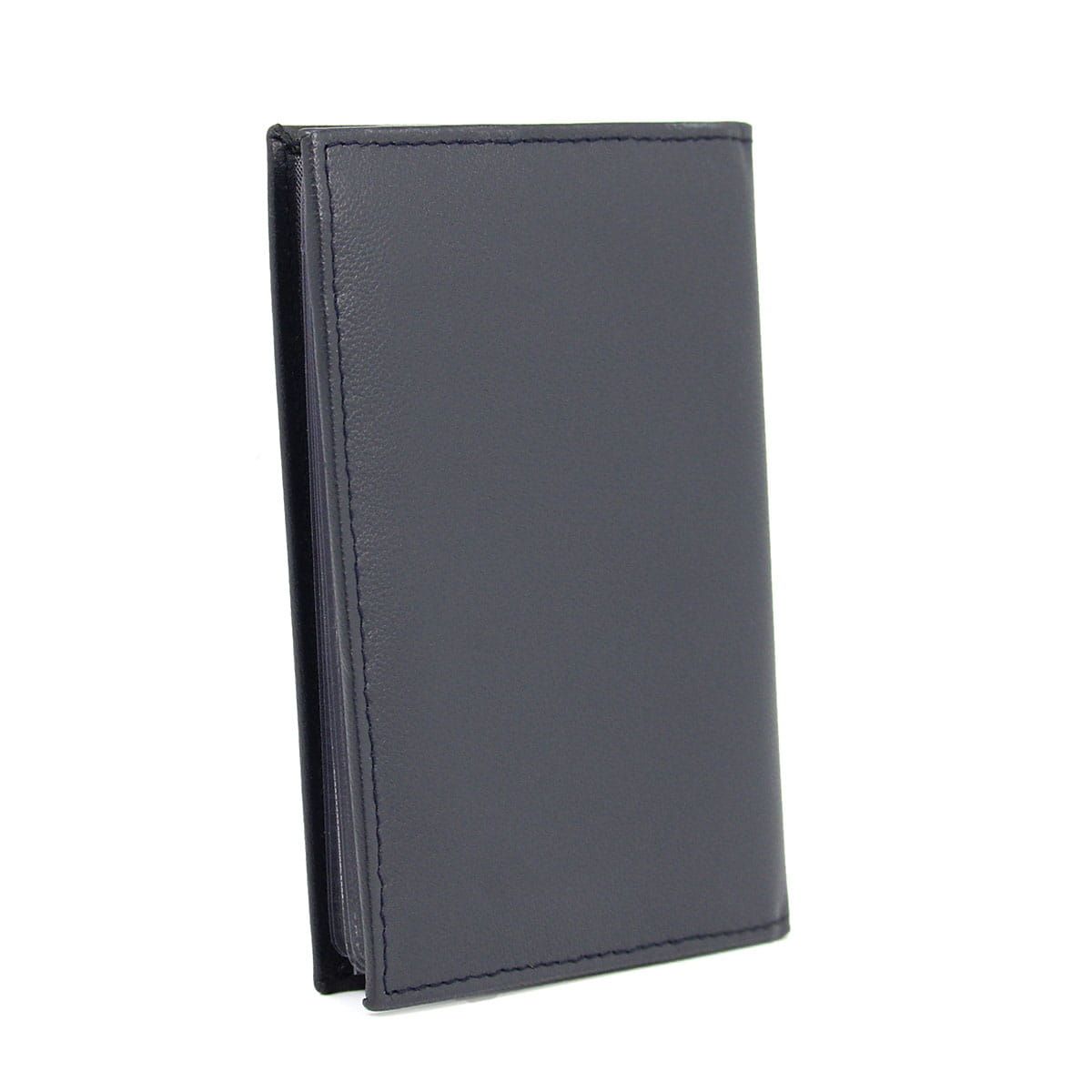 skórzane etui z systemem granatowy rfid
