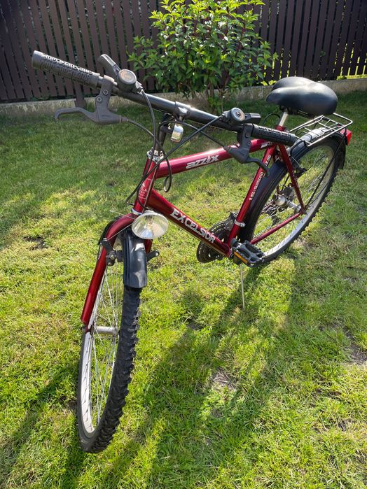 rower azzax excelsior czerwony, 15 shimano, carboferric 38 / 42