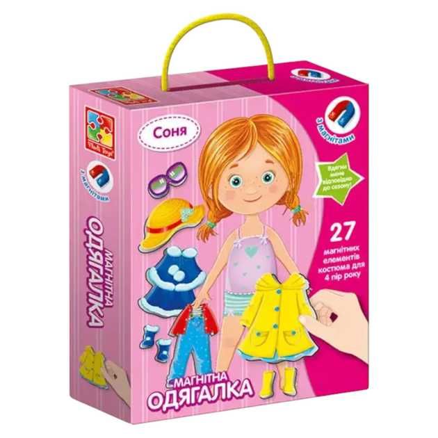 Магнітна гра-одягалка-одягалка Vladi Toys Соня 28 деталей