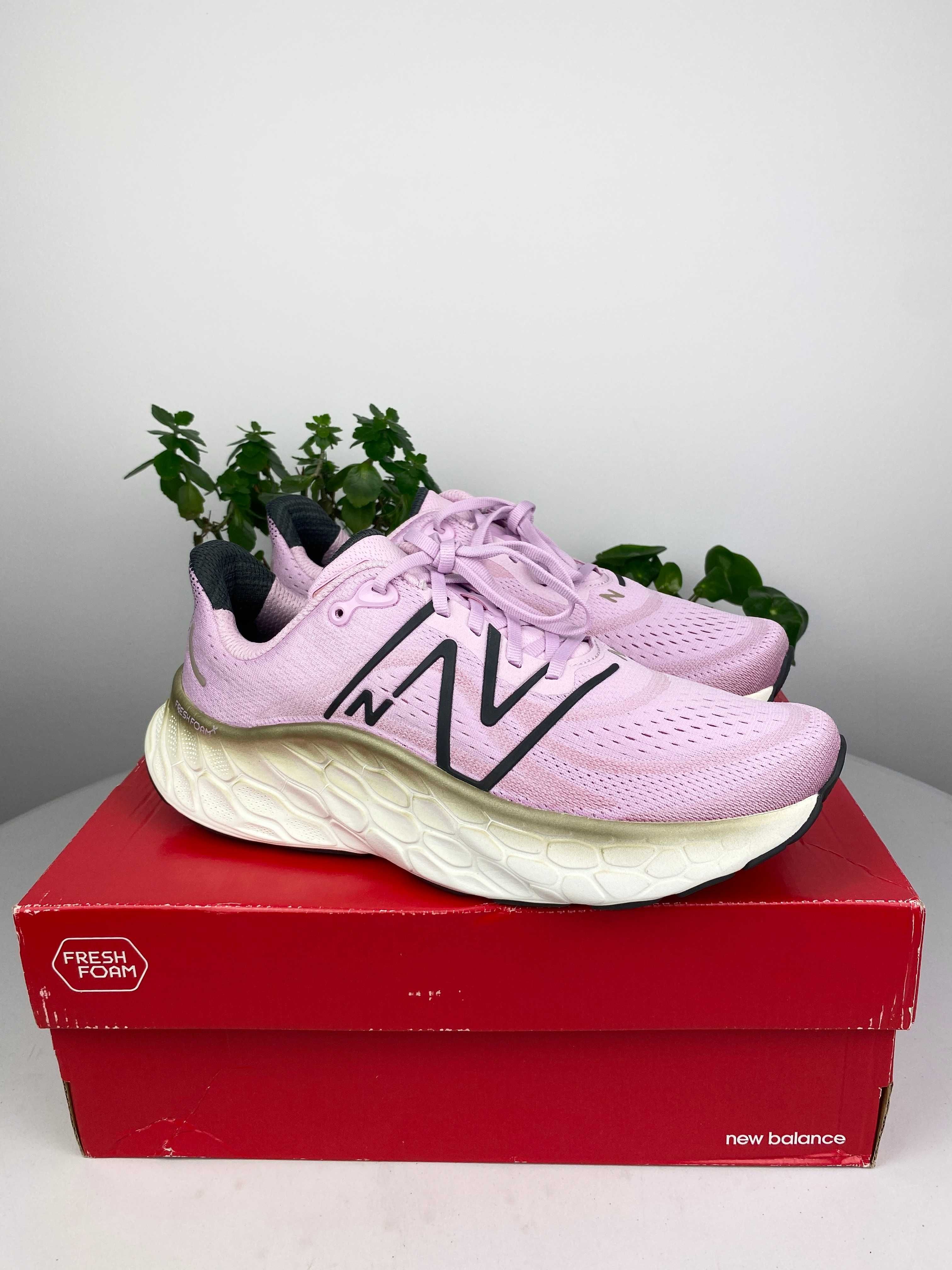 białe różowe buty do biegania new balance Fresh Foam More v4 r.43 n157