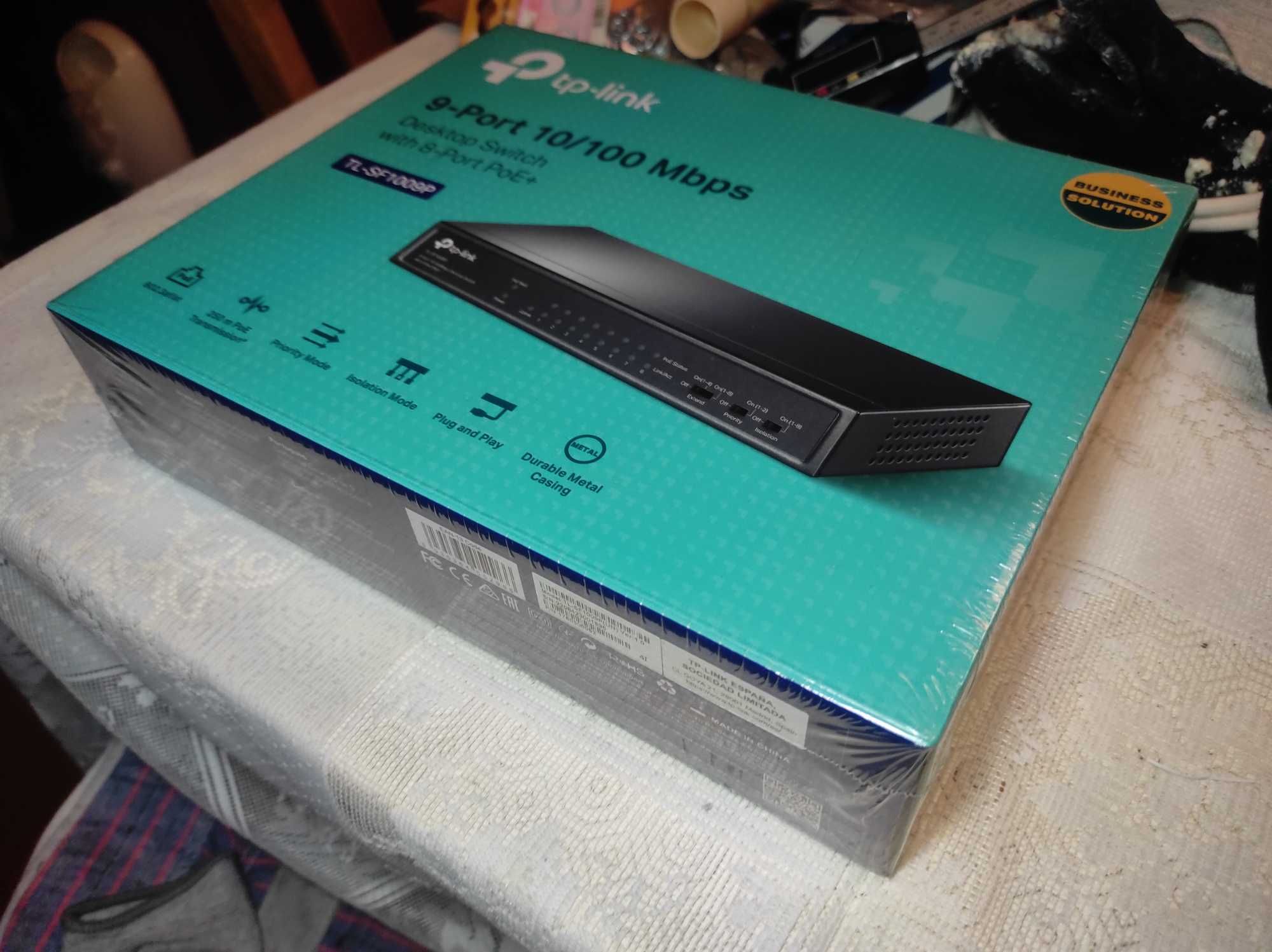 Switch Tp-link 9 portas PoE 100Mbps TL-SF1009P NOVO Selado