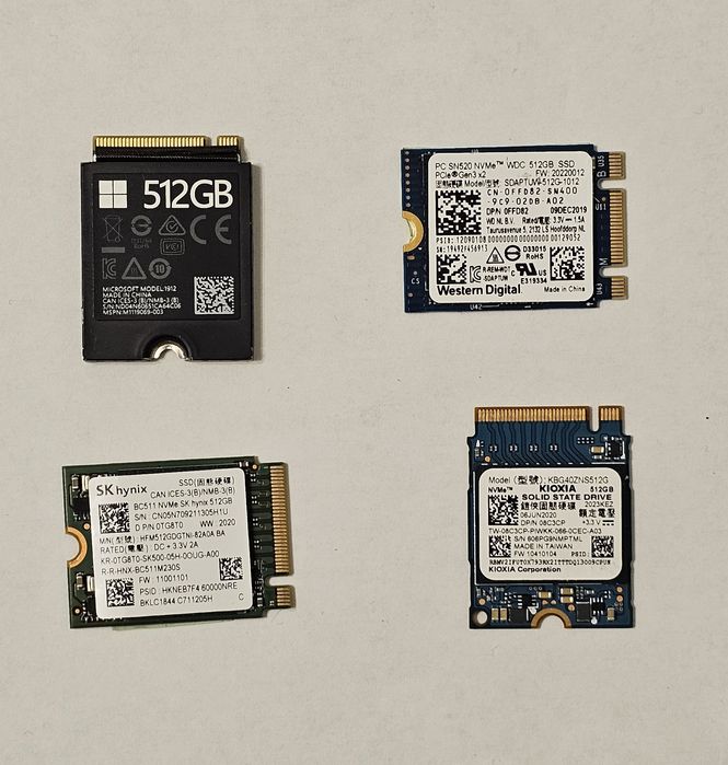 Dyski SSD m2 pojemności 512 Gb, rozmiar: 2230 i 2280